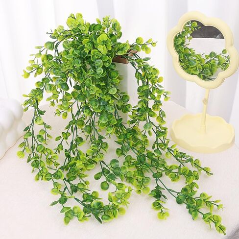 78cm Artificial Eucalyptus Rattan Green Fake Plant Ivy DIY for Indoor Outdoor Wall House Weddings Patios Porches Decor (1PCS) in Saudi Arabia