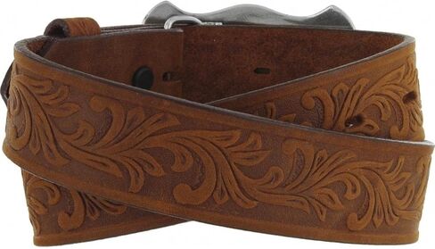 Leegin Leather Products Tony Lama Boy's Brown Tooled Texas Belt in Saudi Arabia