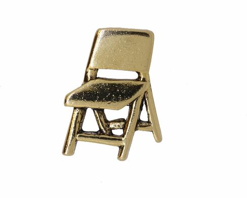 Jim Clift Design Folding Chair Gold Lapel Pin in Saudi Arabia