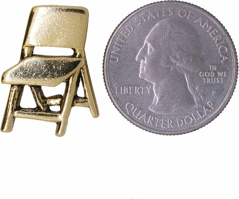 Jim Clift Design Folding Chair Gold Lapel Pin in Saudi Arabia
