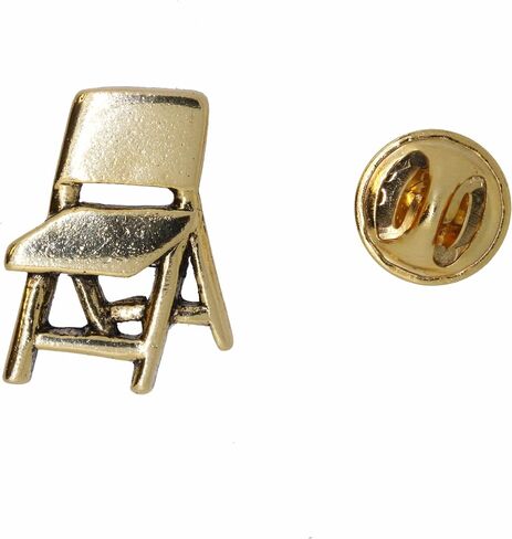 Jim Clift Design Folding Chair Gold Lapel Pin in Saudi Arabia