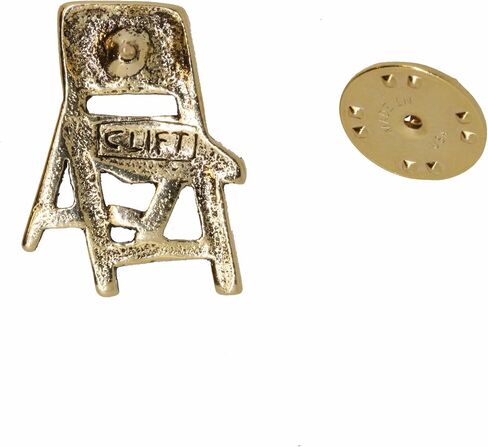 Jim Clift Design Folding Chair Gold Lapel Pin in Saudi Arabia