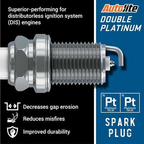 Autolite APP26 Double Platinum Automotive Replacement Spark Plugs (4 Pack) in Saudi Arabia