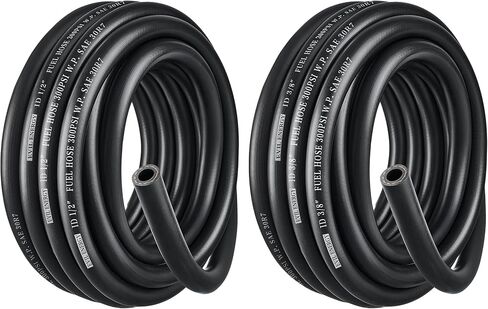 EVIL ENERGY 3/8" 1/2" Fuel Line Hose Kit Push Lock NBR Rubber SAE 30R7 10FT 300PSI in Kuwait