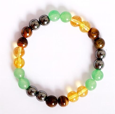 سوار الهيماتيت عين النمر من السترين للرجال والنساء، سوار مطرز لنجاح الثروة وجذب الأموال، مجموعة أساور حجر الحظ، هدية مجوهرات الطاقة الروحية in Kuwait