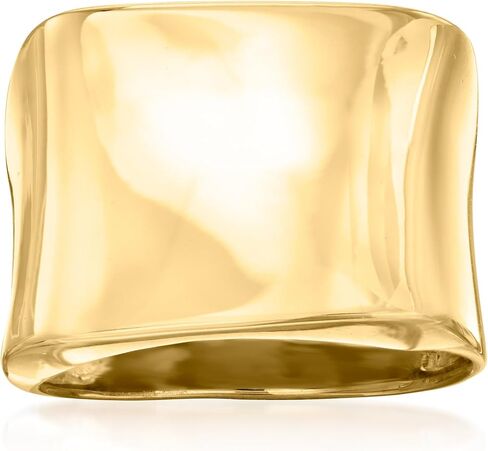 Ross-Simons Italian 18kt Gold Over Sterling Asymmetrical Square-Top Ring in Saudi Arabia