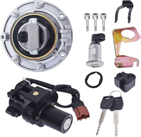 LABLT A complete ignition switch kit with Fuel Tank Cap Seat Lock and 2 Pack Key Replacement for CBR600RR CBR1000RR CBR600F4i CBR900RR 2007-2014 in Saudi Arabia