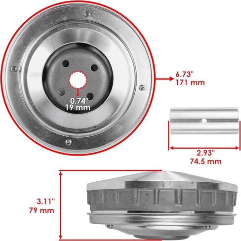 Caltric Clutch Primary Sliding Sheave Compatible with Yamaha 5Uh-17620-00-00 in Saudi Arabia