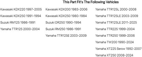 تاسك كلاتش جثم أسود متوافق مع كاواساكي KDX200 1983-2006/متوافق مع ياماها TTR125LE 2003-2025 in Saudi Arabia