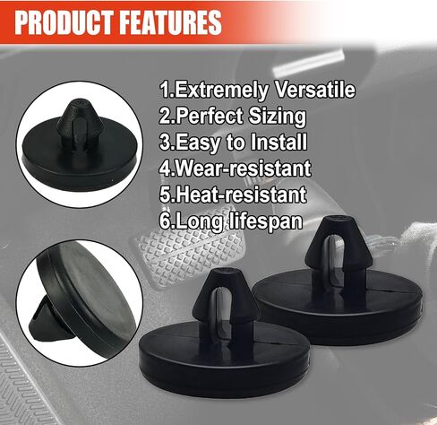 Car Brake Switch Stopper, Automotive Clutch Pedal Stop Pad, 90541-06036 Auto Brake Light Switch Stopper, Universal Vehicle Accessories Fits for Most Cars Trucks (4PCS) in Saudi Arabia