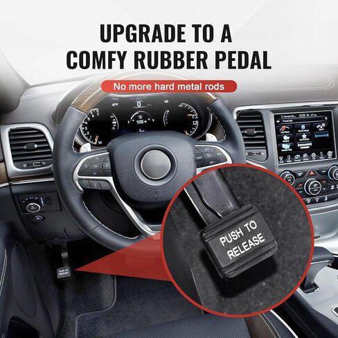 Bacar Parking Brake Pedal 68051369AA Emergency Stop Brakes Pad Black Rubber for Chrysler 2008-2017 for Dodge Journey 2009-2017 for Jeep Grand Cherokee 2011-2023 for Durango 2011-2024 in Saudi Arabia