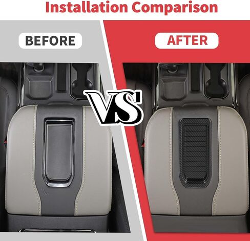 Jimen Center Console Armrest Box Storage Trim Compatible with Chevy Silverado/GMC Sierra 2019+, Fit for Chevy Suburban 2020+, Fit for Chevy Tahoe/GMC Yukon 2021+ (Carbon Fiber) in Saudi Arabia