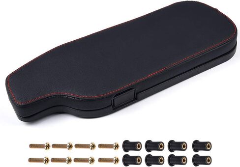GRAND ORANGE Console Armrest Compatible with Subaru BRZ Toyota 86 2013-2018 / Scion FRS 2013-2019 Black Armrest Box with Red Stitching in Saudi Arabia