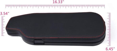 GRAND ORANGE Console Armrest Compatible with Subaru BRZ Toyota 86 2013-2018 / Scion FRS 2013-2019 Black Armrest Box with Red Stitching in Saudi Arabia