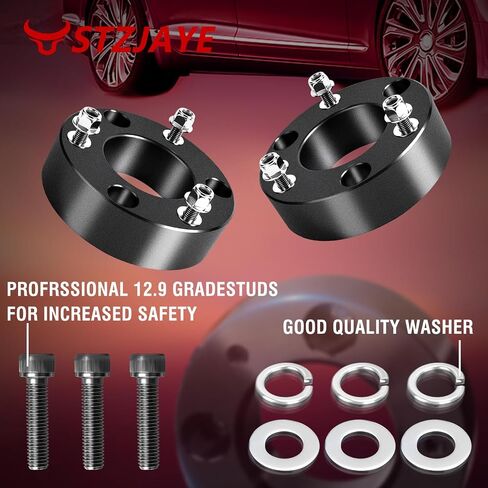 2" Leveling Lift Kit Compatible with Dodge Ram 1500 4WD 2009-2024 | Dakota 2WD/4WD 2005-2011 | Raider 2WD/4WD 2006-2009 | No Drill Bolt-On Installation | Fits 33" Tires | 09DH-2F in Saudi Arabia