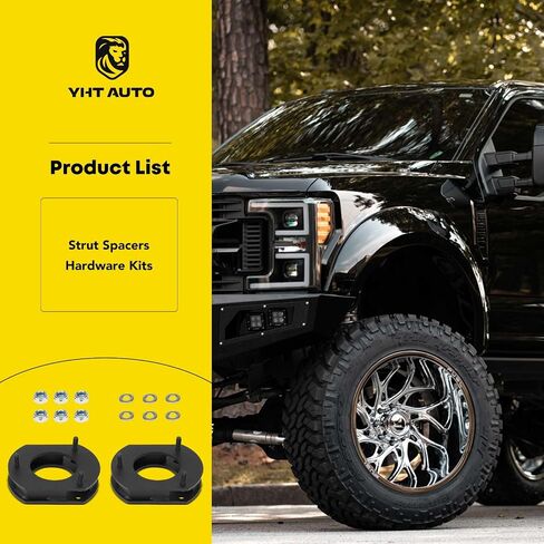 مجموعة رفع التسوية الأمامية YHTAUTO مقاس 2 بوصة متوافقة مع سلسلة Jeep Grand Cherokee WK2 2011-2022، RWD/4WD، طقم تسوية تعليق الفواصل الفولاذية مع مجموعة أدوات مكونة من 2 in Saudi Arabia