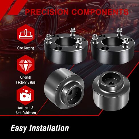 3" Front 2" Rear Leveling Lift Kit Compatible with Dodge Ram 1500 2009-2025 4WD/2WD | No Drill Bolt-On Installation | Fits 35" Tires | Powder Coated Steel | 06DG-3F-2R in Saudi Arabia