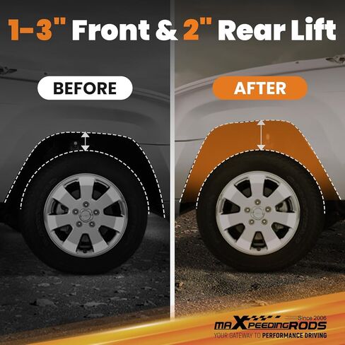 maXpeedingrods Leveling Lift Kit for Dodge Durango 1998-2003 4WD, 1-3" Front & 2" Rear Suspension Lift Kit w/Grease Zerk Fitting in Saudi Arabia