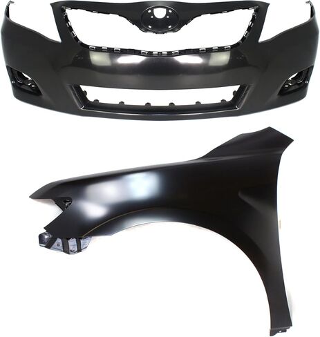 Garage-Pro Bumper Cover Kit Compatible with 2010-2011 Toyota Camry Primed with Fenders, For Base/LE/XLE Models, USA Built Vehicle Front in Saudi Arabia