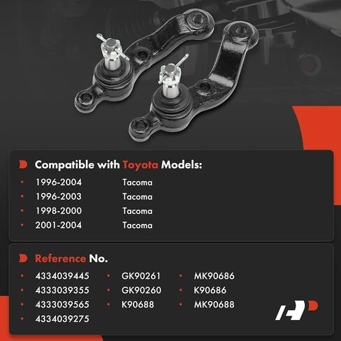 A-Premium 2 × وصلة كروية سفلية أمامية، متوافقة مع Toyota Tacoma 1996-2004، RWD in Saudi Arabia