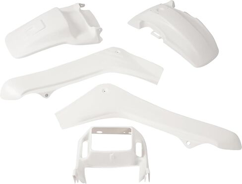 HECASA Motorcycle Bodywork Compatible with 1986 1987 Honda TR200 TR 200 Fat Cat Fenders Side panels Covers Headlight Shroud Reproduction Kit ABS White in Saudi Arabia