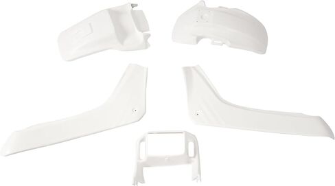 HECASA Motorcycle Bodywork Compatible with 1986 1987 Honda TR200 TR 200 Fat Cat Fenders Side panels Covers Headlight Shroud Reproduction Kit ABS White in Saudi Arabia