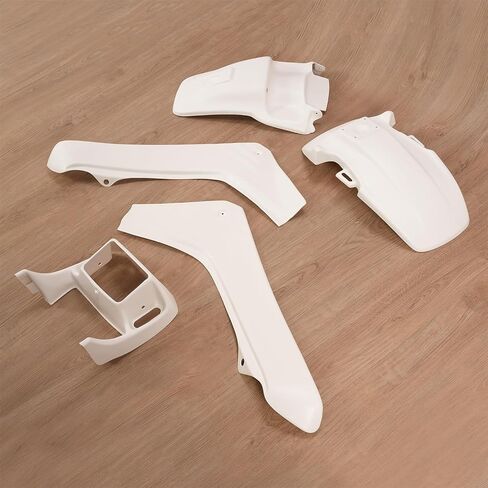 HECASA Motorcycle Bodywork Compatible with 1986 1987 Honda TR200 TR 200 Fat Cat Fenders Side panels Covers Headlight Shroud Reproduction Kit ABS White in Saudi Arabia
