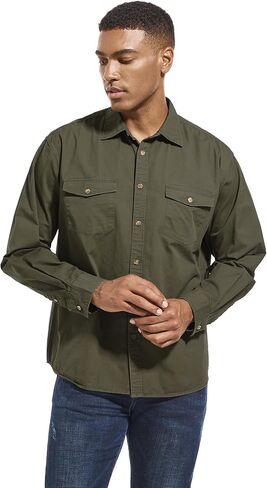 قمصان رجالية بأزرار لأعلى، قمصان طويلة الأكمام بأزرار سفلية مع جيبين، قمصان عمل للرجال in Kuwait