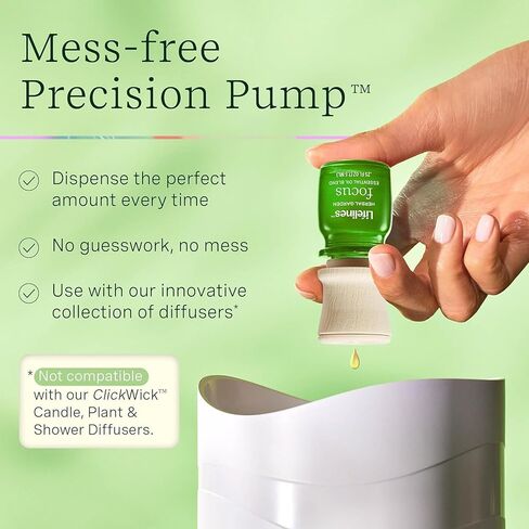 Lifelines Essential Oil Blends, 4-Pack - Blended Essential Oils with Precision Pump for Aromatherapy Diffusers - Long-Lasting Scented Fragrance - Herbal Garden (Joy, Calm, Focus & Energy) in Kuwait