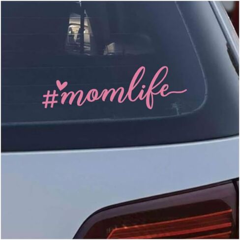 2 × ملصق سيارة Mom Life، ملصق نافذة، ملصق من الفينيل، ملصق نافذة، ملصق سيارة للأم، ملصقات سيارة جديدة، ملصق من الفينيل لملحقات السيارة، ملصق كمبيوتر محمول - 7 بوصات (مجسم) in Saudi Arabia