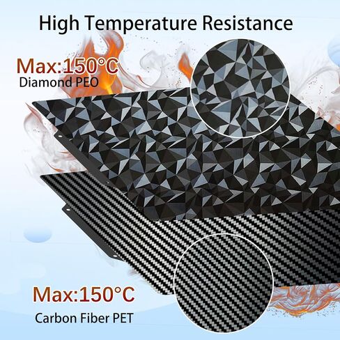 3D Printer Build Plate 235 x 235mm Spring Steel Print PEO PEI Surface Build Plate for Creatily K1/Ender-3 S1 /Ender-3 S1 Pro/Ender-3 V3 KE/Ender-3 V3 SE/Ender-5 S1 (Without Magnetic Base) in Kuwait