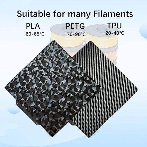 3D Printer Build Plate 235 x 235mm Spring Steel Print PEO PEI Surface Build Plate for Creatily K1/Ender-3 S1 /Ender-3 S1 Pro/Ender-3 V3 KE/Ender-3 V3 SE/Ender-5 S1 (Without Magnetic Base) in Kuwait