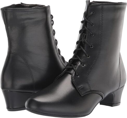 Angel Flex AmeriMark Jada Lace Up Ankle Boots Low Heeled Boots for Women Black 9.5 X-Wide US Women in Saudi Arabia