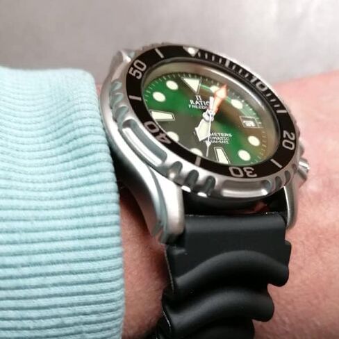 RATIO FreeDiver Helium Safe Dive Watch Stainless Steel Automatic Diver Watch 1000M Water Resistant Diving Watch for Men in Saudi Arabia