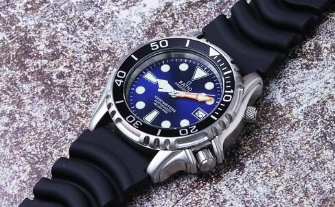 RATIO FreeDiver Helium Safe Dive Watch Stainless Steel Automatic Diver Watch 1000M Water Resistant Diving Watch for Men in Saudi Arabia