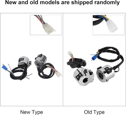 Majatou Motorcycle Handlebar Switch, Headlight On/Off Handlebar Switch, Pair Motorcycle Handlebar Switch Control Button for Turn Headlight Horn 25mm Universal in Saudi Arabia