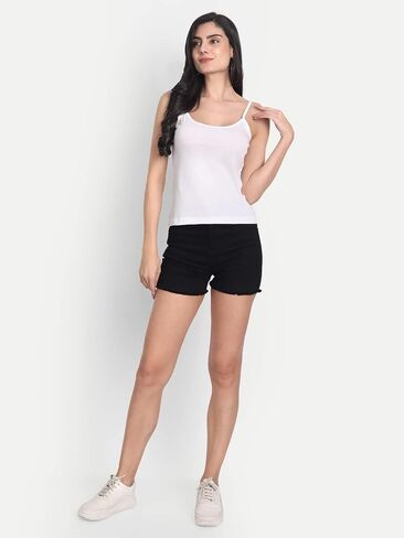 Aimly Tank Tops for Women's 3 Pack Cotton Spaghetti Strap Summer Camisole Scoop Neck Slim Fit Sleeveless in Saudi Arabia