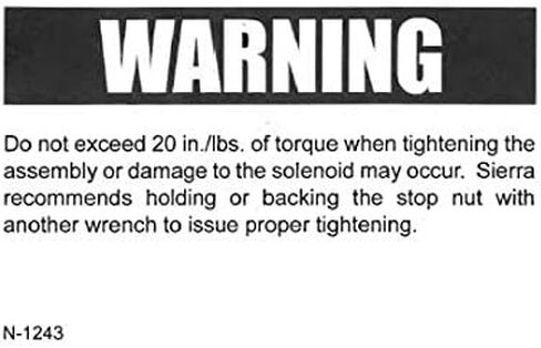 Sierra International 18-5817D ملف لولبي بحري، عمود عمودي، دعامة زاوية، حزمة العرض in Saudi Arabia