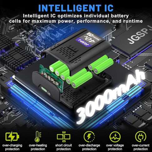 استبدال بطارية 3Ah لـ Kobalt 40V Max متوافق مع KM 2041B-06 KPM 1040A-03 KM-1640-06 KM1940-07 أدوات كهربائية لاسلكية بطاريات ليثيوم أيون قابلة لإعادة الشحن in Saudi Arabia