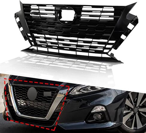 Mesh Grille Front Bumper Grill Black Kit Assembly Replacement for 2023 2024 Altima SR Sedan 4-Door in Saudi Arabia