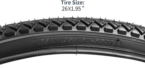 YUNSCM 2-PCS 26" إطارات الدراجة 26x1.95/54-559 و26" أنابيب الدراجة صمام شريدر متوافق مع الدراجة الجبلية/الطرق الوعرة 26x1.90 26x1.95 26x2.0 إطارات وأنابيب الدراجة (Y-1130) in Saudi Arabia