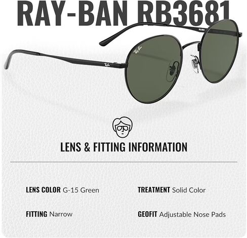 Ray-Ban RB3681 Phantos Shaped Sunglasses for Men & Women with Official RAYBAN Eyewear Kit in Saudi Arabia