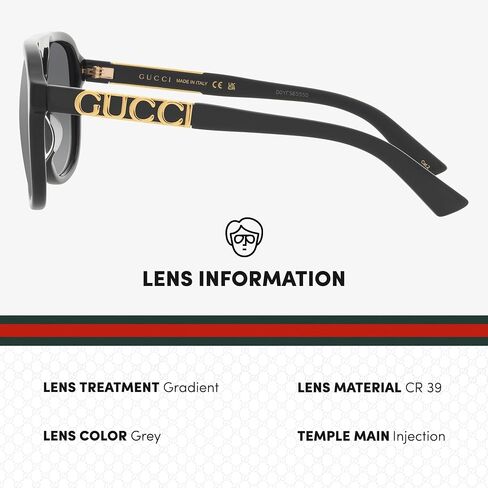 Gucci GG1188S Designer Sunglasses: Elegant Pilot Frame Eyewear with Premium eSHADES Kit - Epitome of Luxury and Style in Saudi Arabia