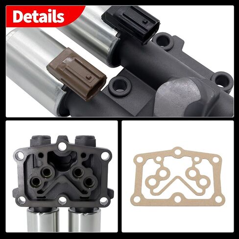 HiSport Transmission at Clutch Dual Linear Shift Solenoid Valve Compatible with 2006 2007 2008 2009 2010 2011 Honda Civic Replacement for OEM 28260-RPC-004, 28250-RPC-003,28260RPC004,28250RPC003 in Saudi Arabia