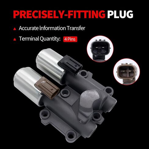 HiSport Transmission at Clutch Dual Linear Shift Solenoid Valve Compatible with 2006 2007 2008 2009 2010 2011 Honda Civic Replacement for OEM 28260-RPC-004, 28250-RPC-003,28260RPC004,28250RPC003 in Saudi Arabia