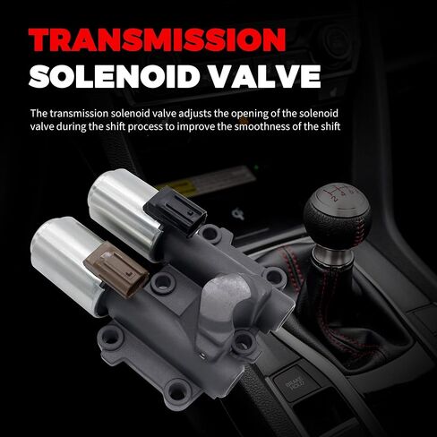HiSport Transmission at Clutch Dual Linear Shift Solenoid Valve Compatible with 2006 2007 2008 2009 2010 2011 Honda Civic Replacement for OEM 28260-RPC-004, 28250-RPC-003,28260RPC004,28250RPC003 in Saudi Arabia