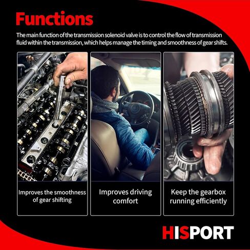 HiSport Transmission at Clutch Dual Linear Shift Solenoid Valve Compatible with 2006 2007 2008 2009 2010 2011 Honda Civic Replacement for OEM 28260-RPC-004, 28250-RPC-003,28260RPC004,28250RPC003 in Saudi Arabia