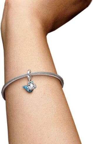 يتوهج في الظلام الناسك السلطعون استرخى سحر 925 فضة قلادة ، خرز للمجوهرات هدايا للنساء سوار وقلادة in Kuwait