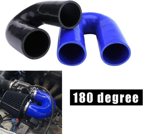 ID 2.5 "63 مللي متر 180 درجة U بيند شكل الكوع مقرنة خرطوم ارتفاع درجة الحرارة 4-Ply عززت خرطوم السيليكون الأحذية المدخول in Kuwait