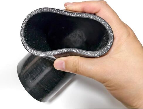 ID 2.5 "63 مللي متر 180 درجة U بيند شكل الكوع مقرنة خرطوم ارتفاع درجة الحرارة 4-Ply عززت خرطوم السيليكون الأحذية المدخول in Kuwait